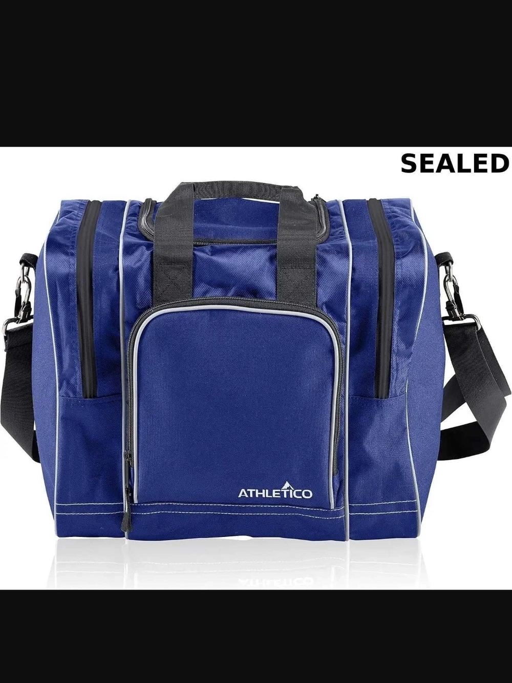 NEW Blue Travel Duffel Bag for Bowling - Holds 1 Ball And Shoes